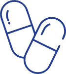 Animal health capsule manufacturing icon
