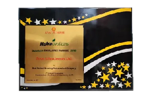 ASSOCHAM Fastest Growing Nutraceutical Company Award 2019