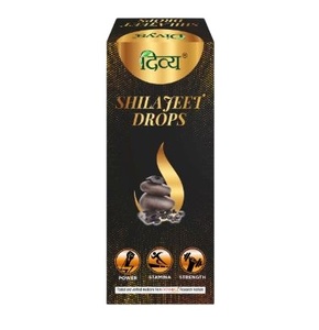 Divya Shilajeet Drops Liquid in Bottle