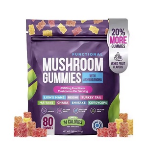 Mushroom Gummies With Ashwagandha Lions Mane Reishi